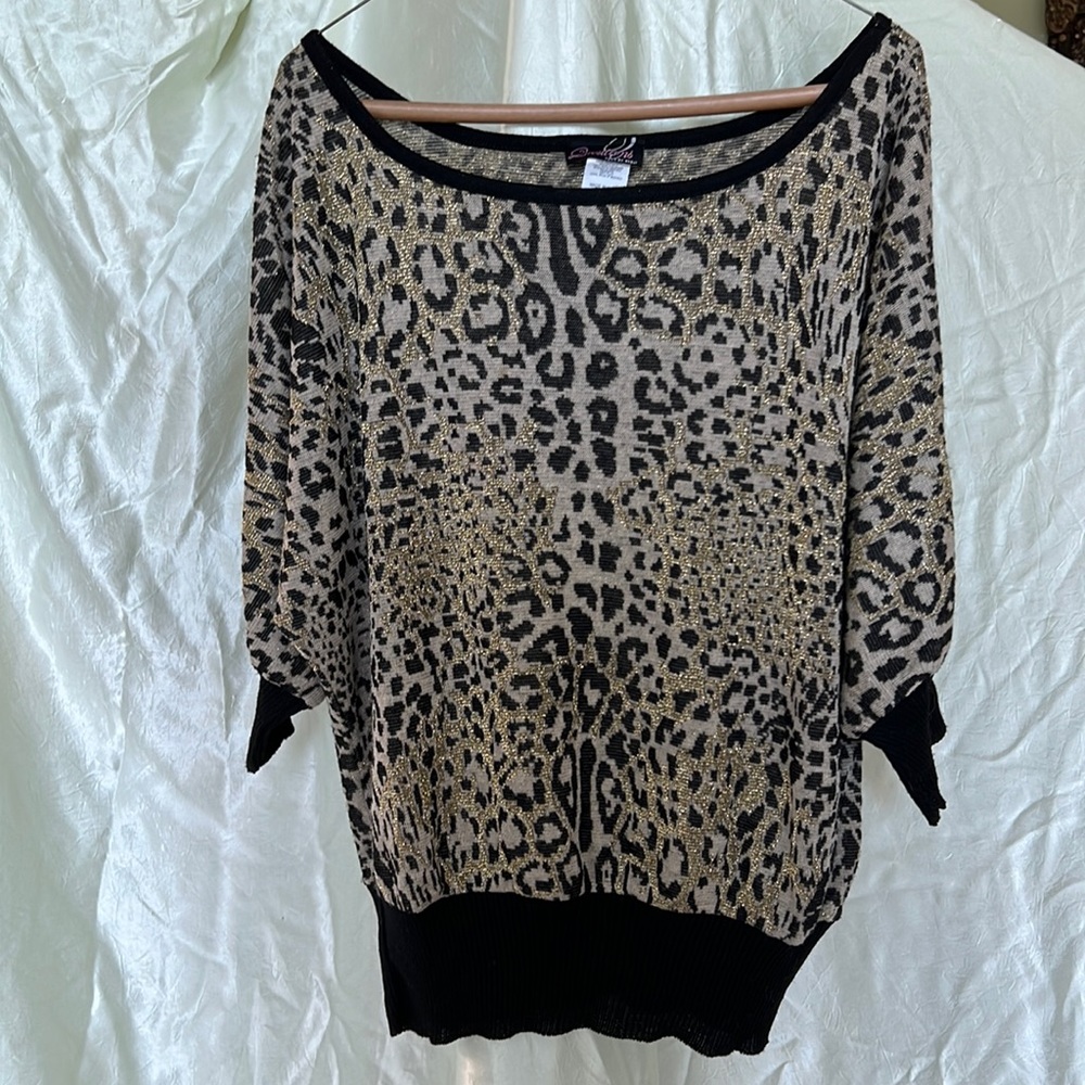Size S black and gold sweater